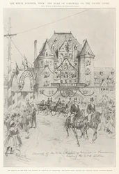 Die königliche Kolonialreise, der Herzog von Cornwall an der Pazifikküste